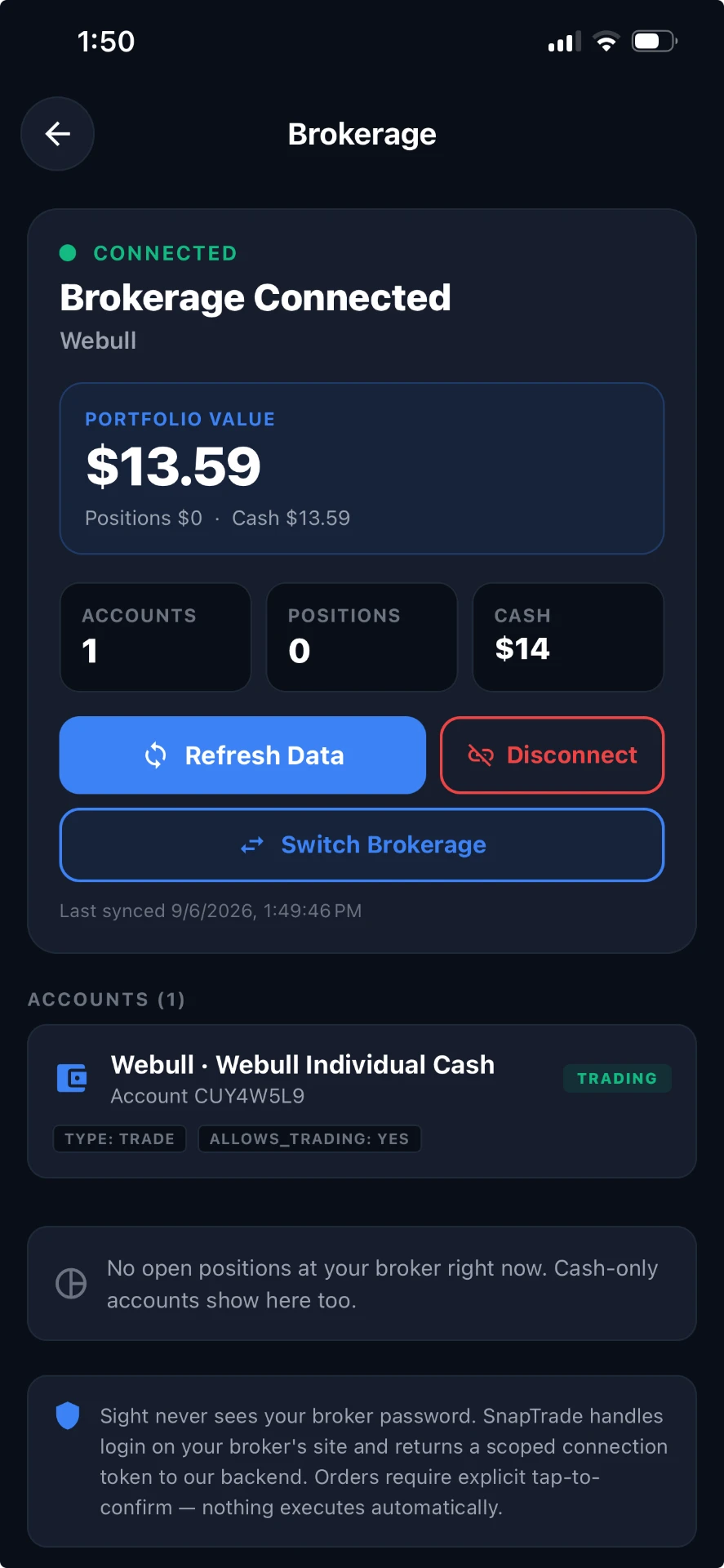 Permission-Based Sharing screen